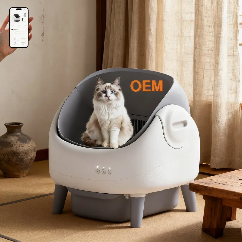 Waterproof Open Litter Box with Live Camera