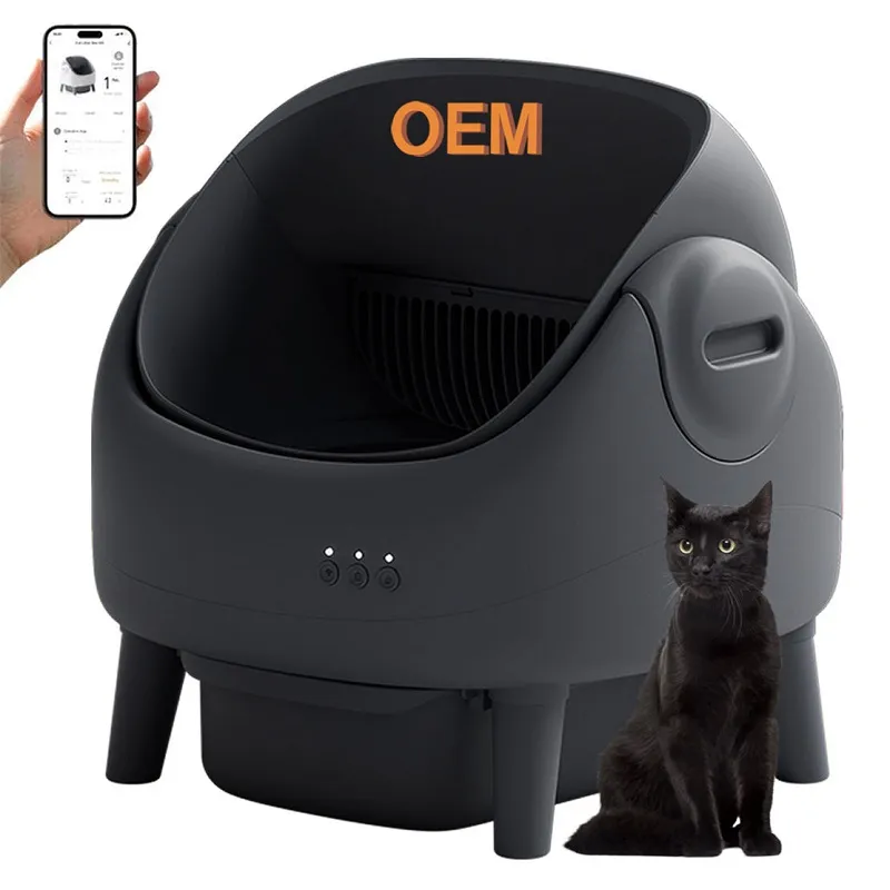 Waterproof Open Litter Box with Live Camera