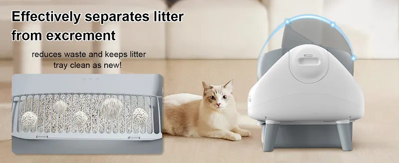 Waterproof Open Litter Box with Live Camera