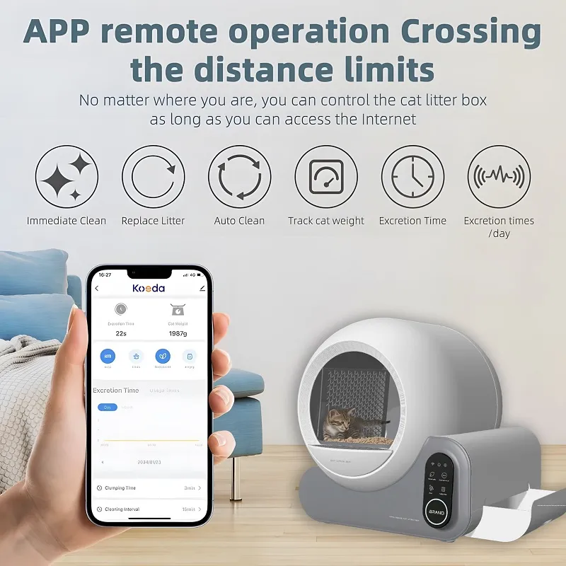 66L Smart Litter Box with Live Camera