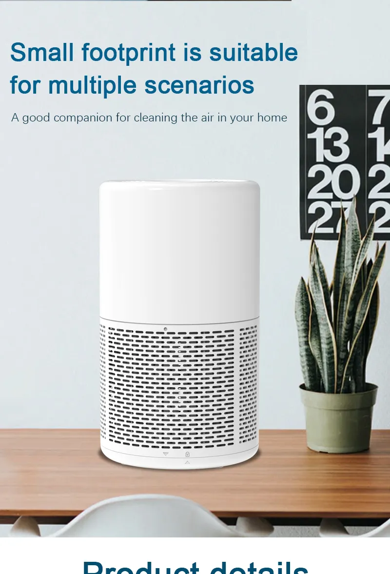 Durable Mini Pet Air Purifier - Low Noise, Easy Filter Replacement System