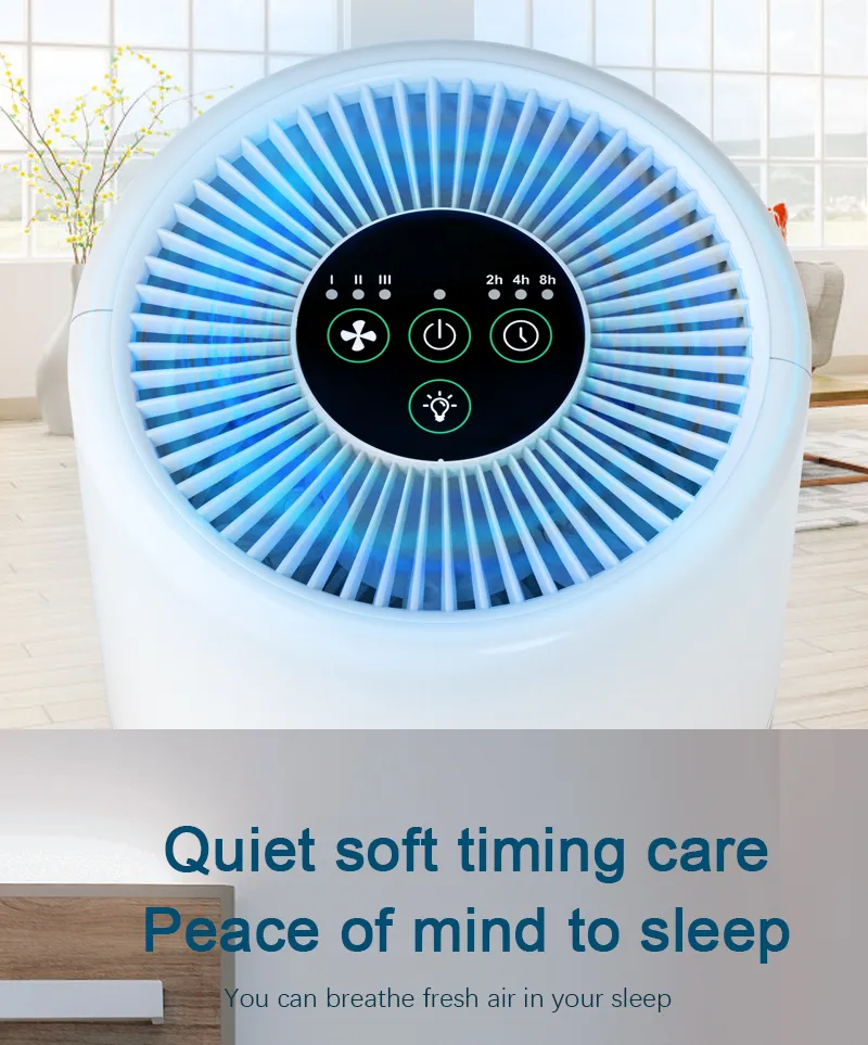 Durable Mini Pet Air Purifier - Low Noise, Easy Filter Replacement System