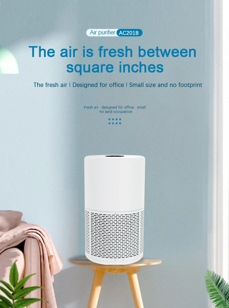 Durable Mini Pet Air Purifier - Low Noise, Easy Filter Replacement System