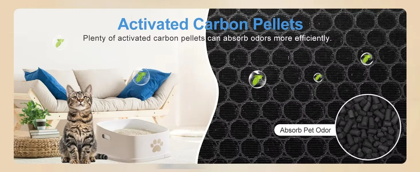 Pet Air Purifier with True HEPA Washable Pre Filter UV Sterilization for Home
