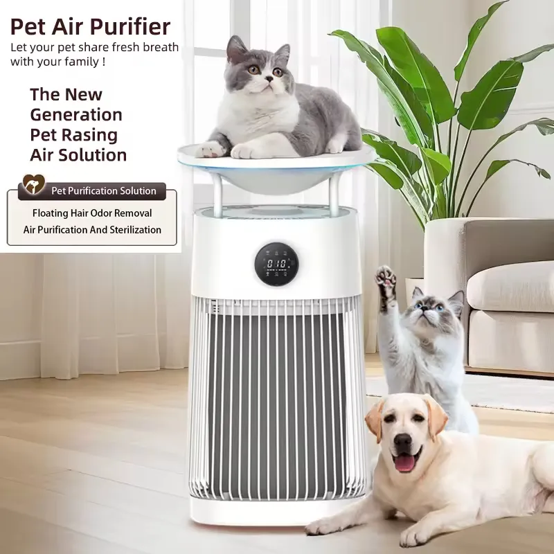 Pet Air Purifier with Washable Filter and Pet Resting Pad Bedroom Purification