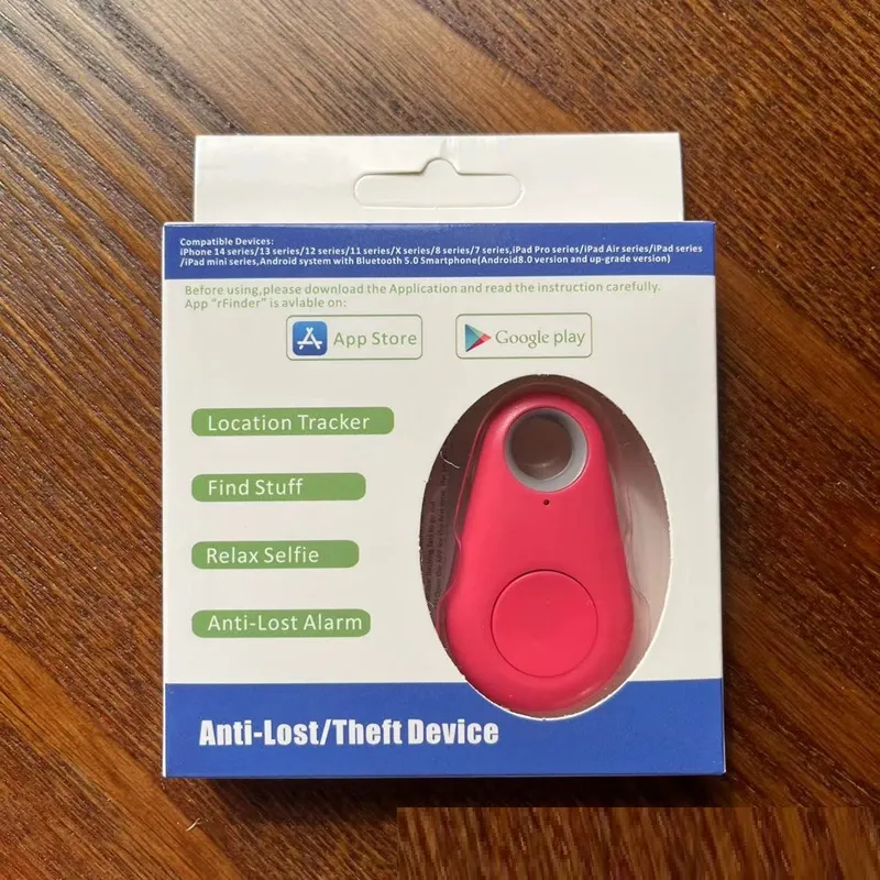 Water Drop Bluetooth Pet Tracker Anti Lost Device Safe Distance Alert Long Battery Life For Dogs Cats Keys Bags