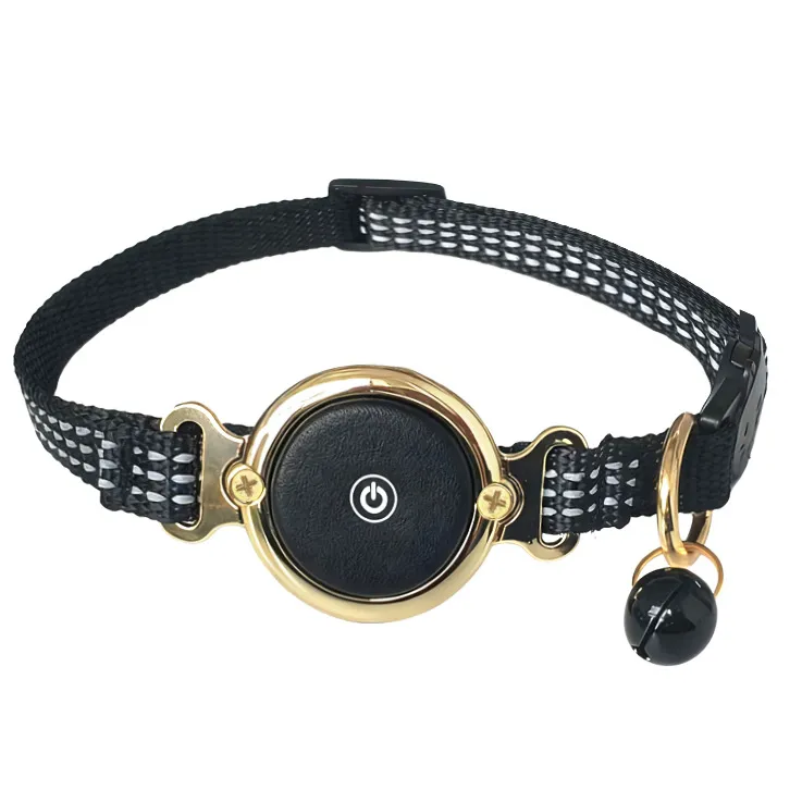 Mini Pet GPS Locator Collar Airtag Alternative FindMy Compatible Anti Lost Device for Cats and Small Dogs