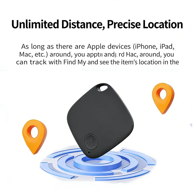 Unlimited Range Pet Tracker Airtag Alternative GPS Tracker for Pets Elderly Kids Anti Lost Device Compatible with iOS