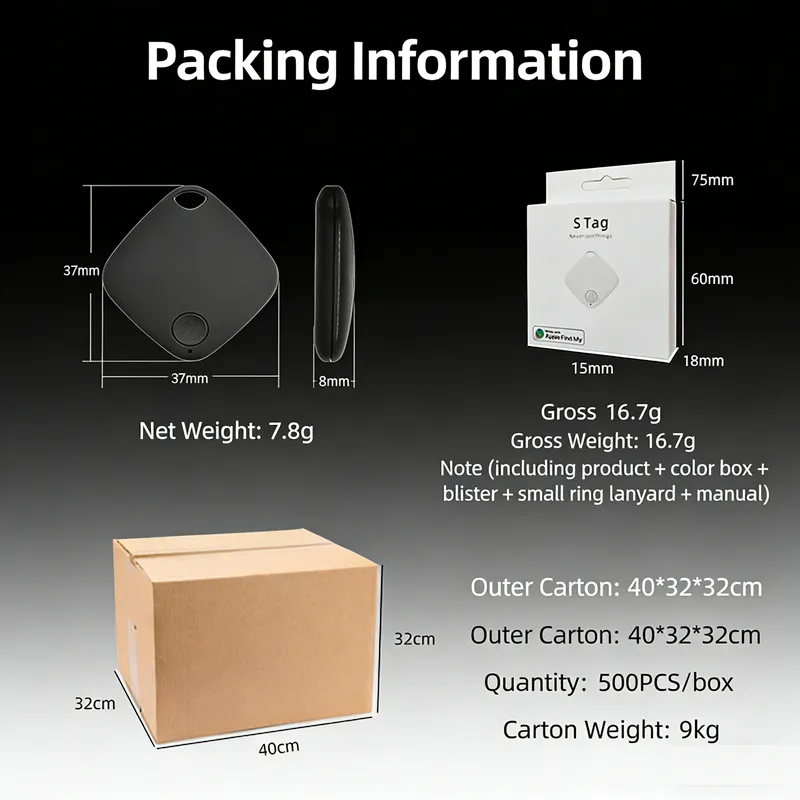 Unlimited Range Pet Tracker Airtag Alternative GPS Tracker for Pets Elderly Kids Anti Lost Device Compatible with iOS