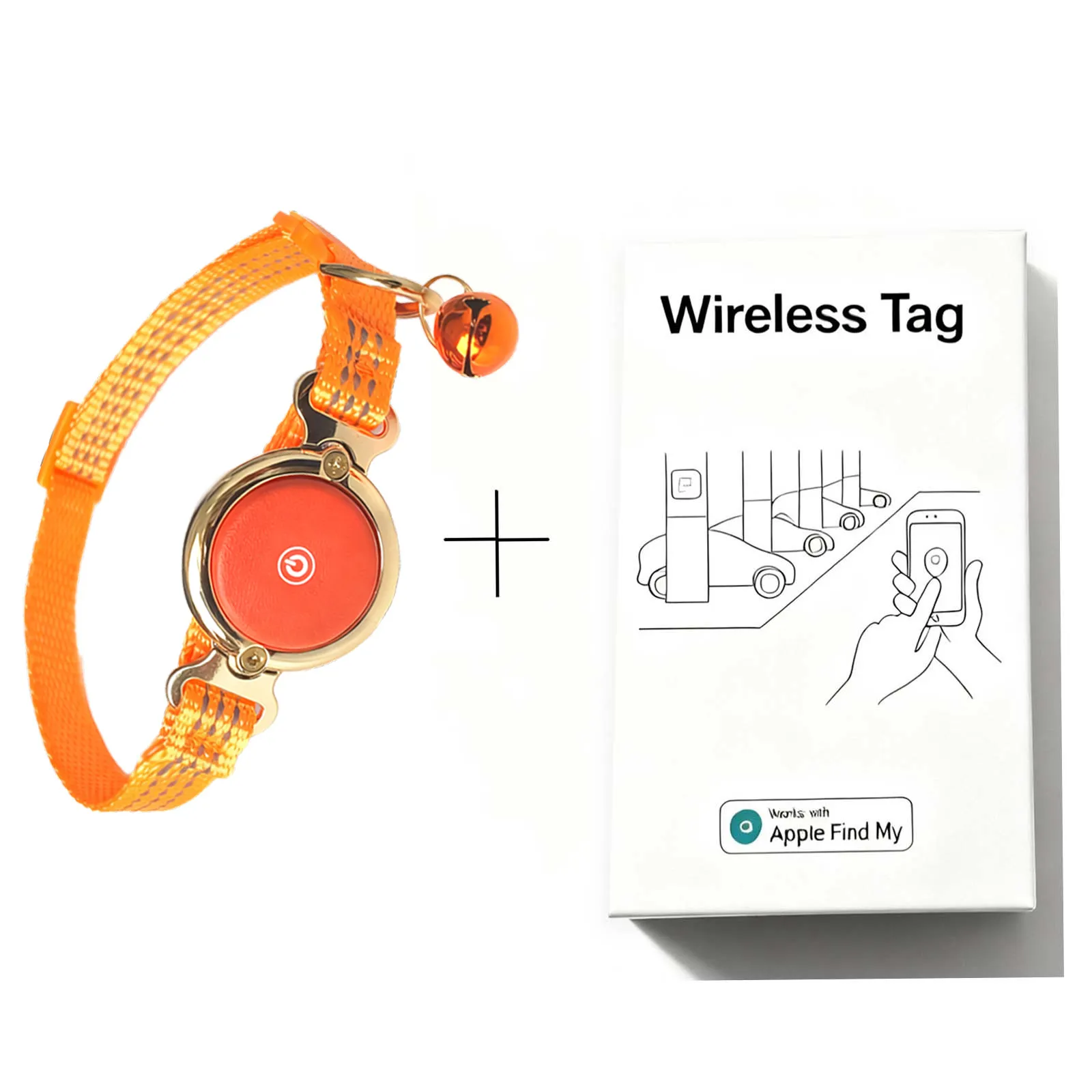 Mini Pet GPS Locator Collar Airtag Alternative FindMy Compatible Anti Lost Device for Cats and Small Dogs