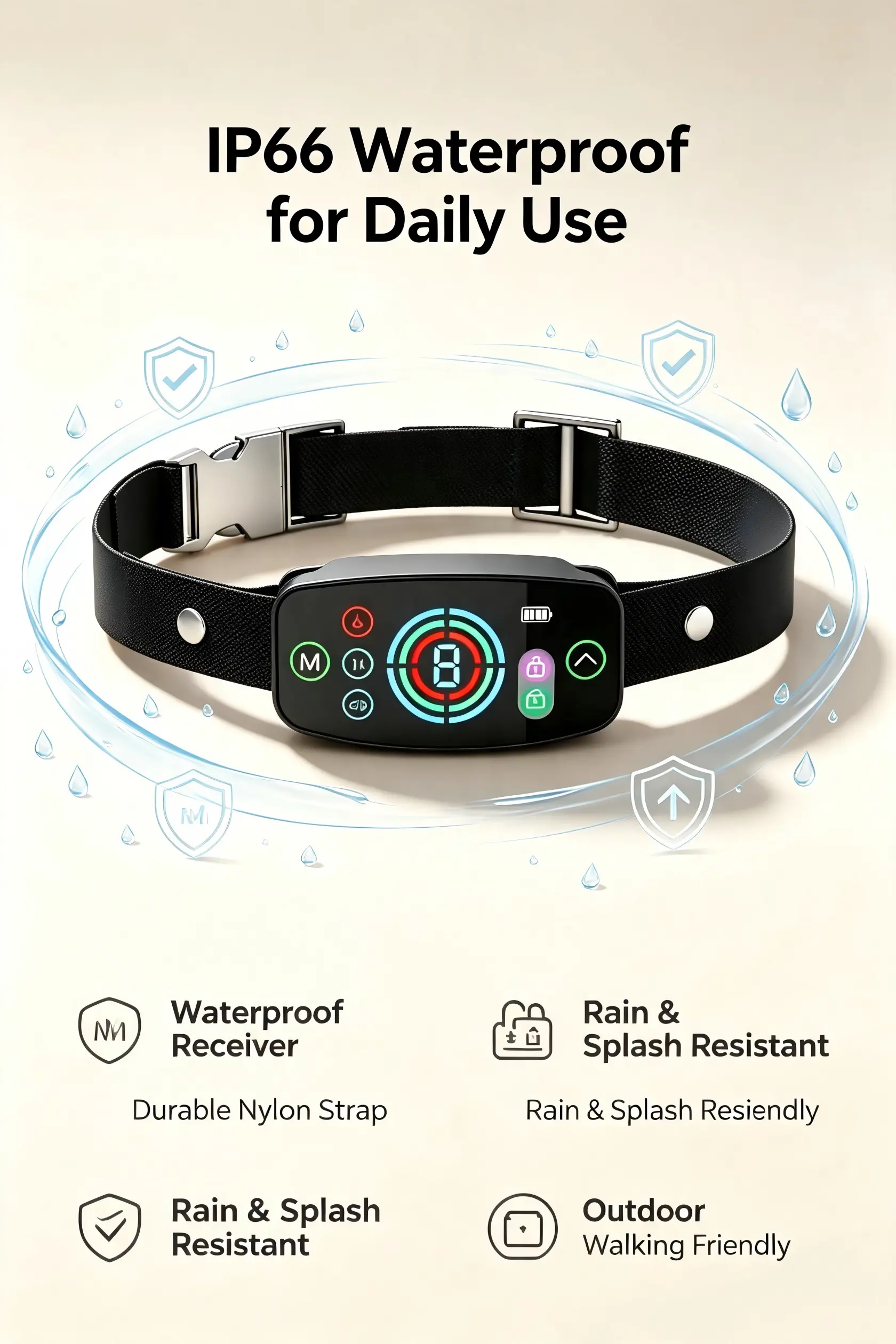 Touch Screen Dog Training Collar