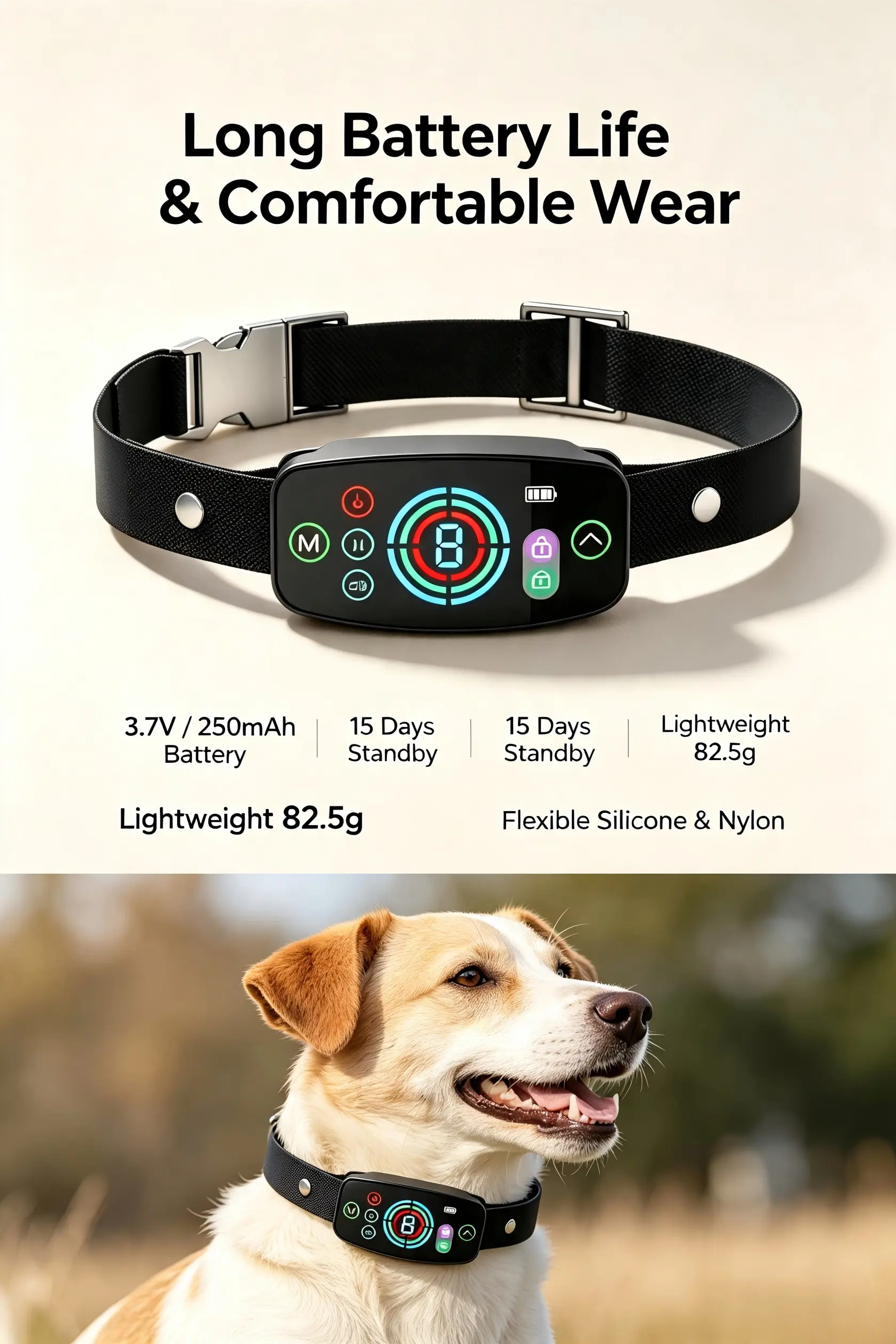 Touch Screen Dog Training Collar